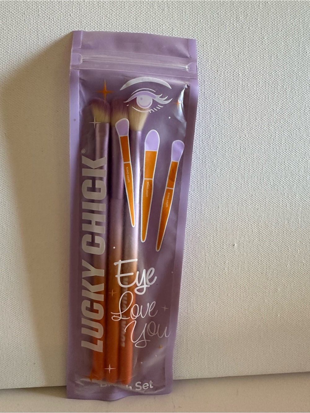 Orange Eye Brush Set - 3 Piece